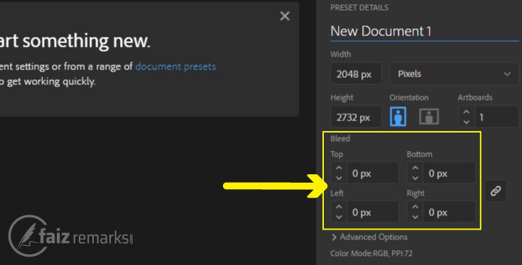Bleed in Adobe Illustrator CC New Document